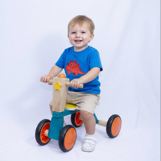 B. Toys Smooth Rider Toddler Bike with Boy