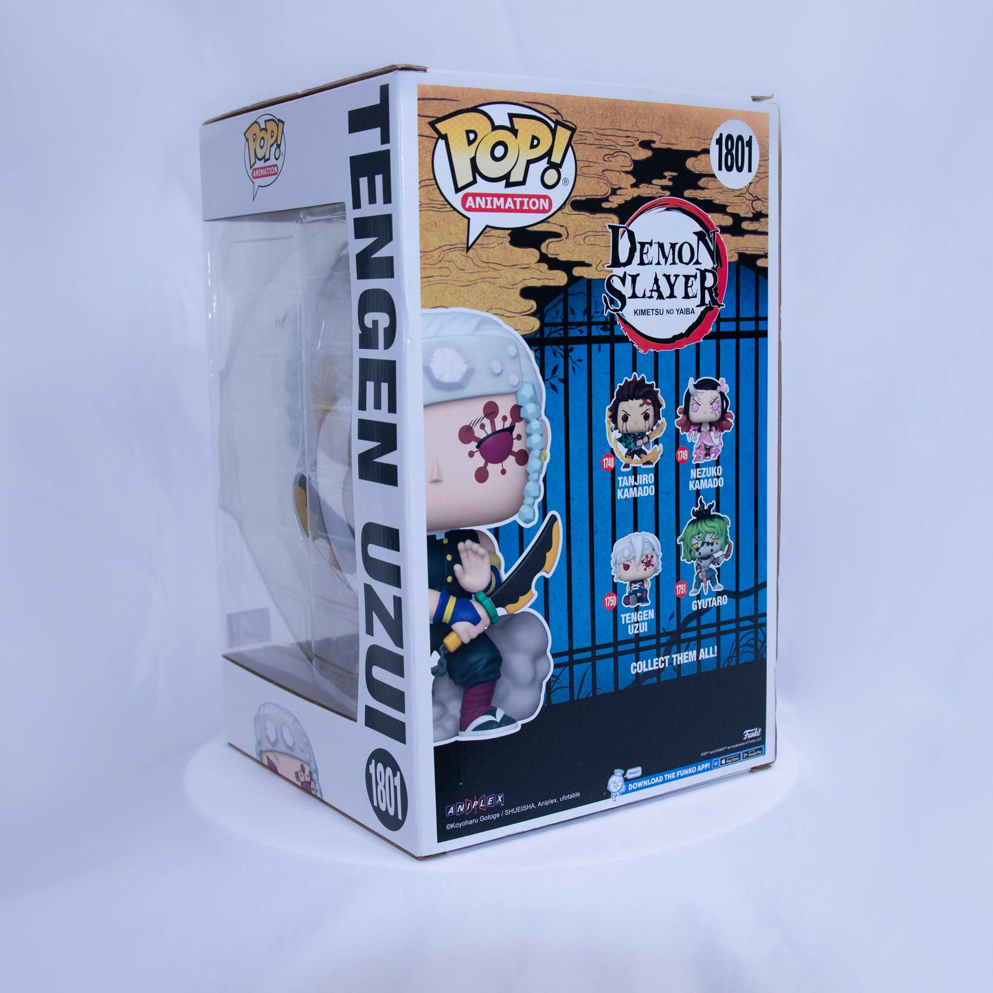 Funko Pop Jumbo Demon Slayer Tengen Uzui Box Back