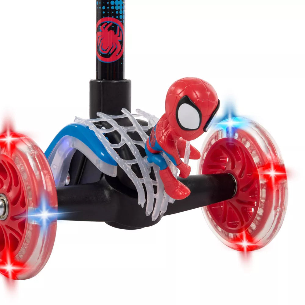 Huffy Marvel Spidey 3 Wheel Scooter Zoom Front