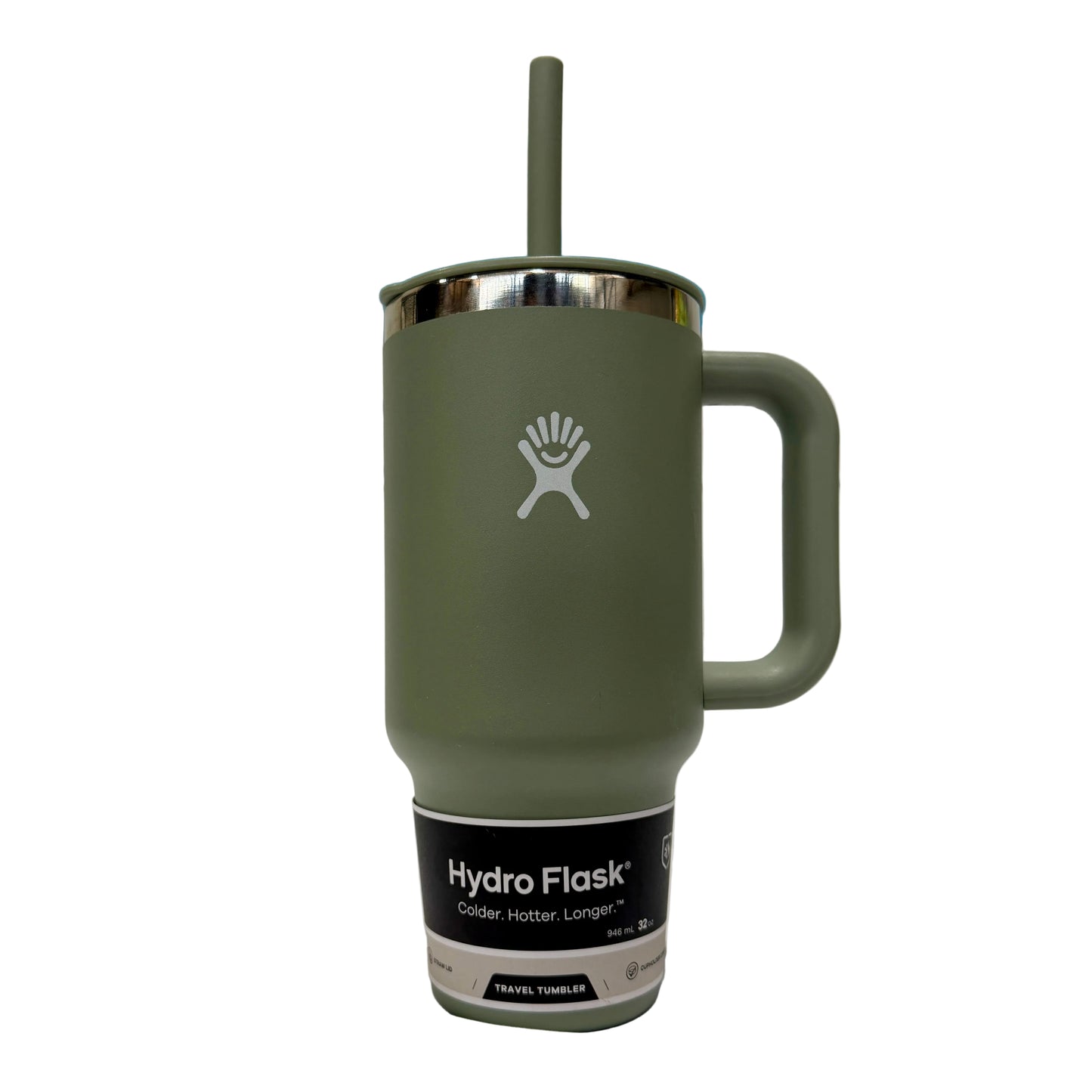 Hydroflask 32oz Travel Tumbler Green