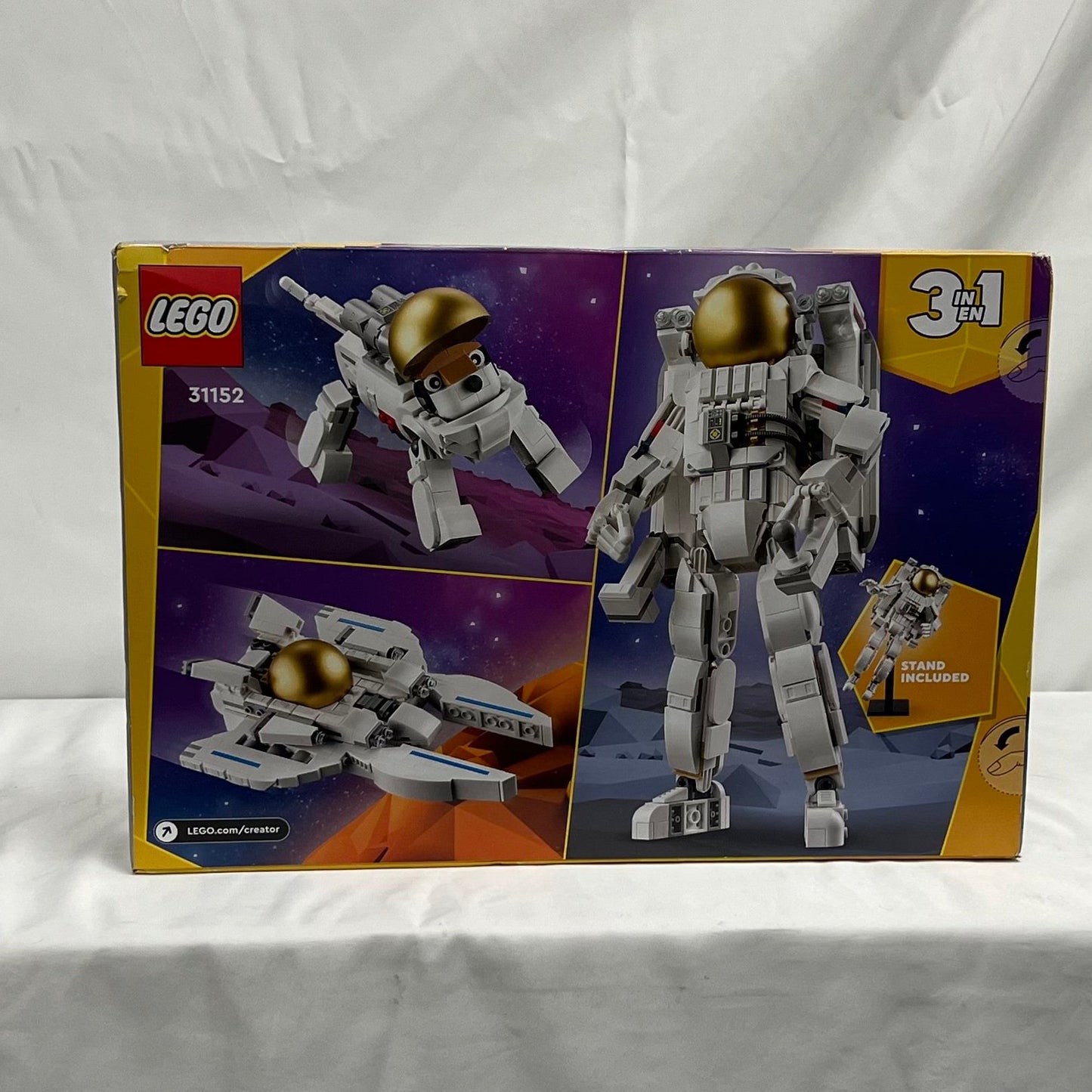 Lego Creator Space Astronaut Box Back