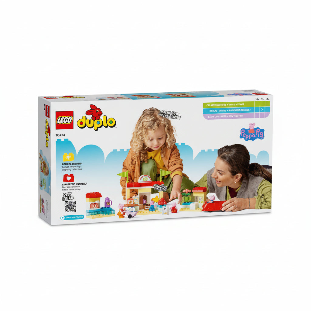 Lego Duplo Peppa Pig Supermarket Box Back