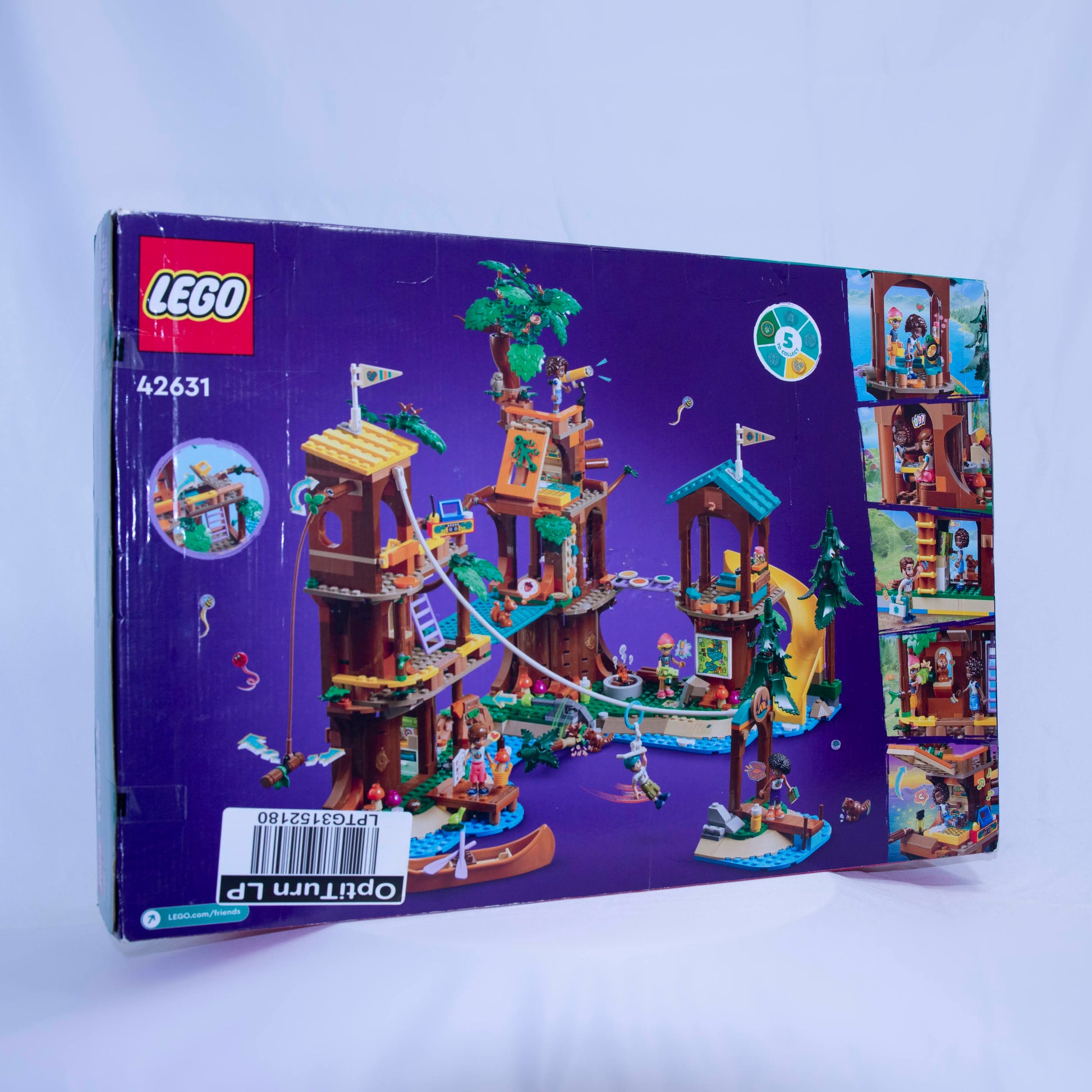 Lego Friends Adventure Tree House Box Back