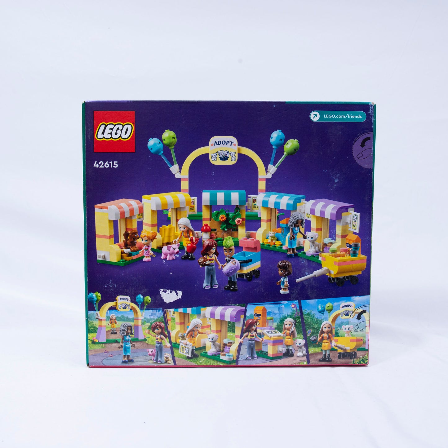 Lego Friends Pet Adoption Box Back