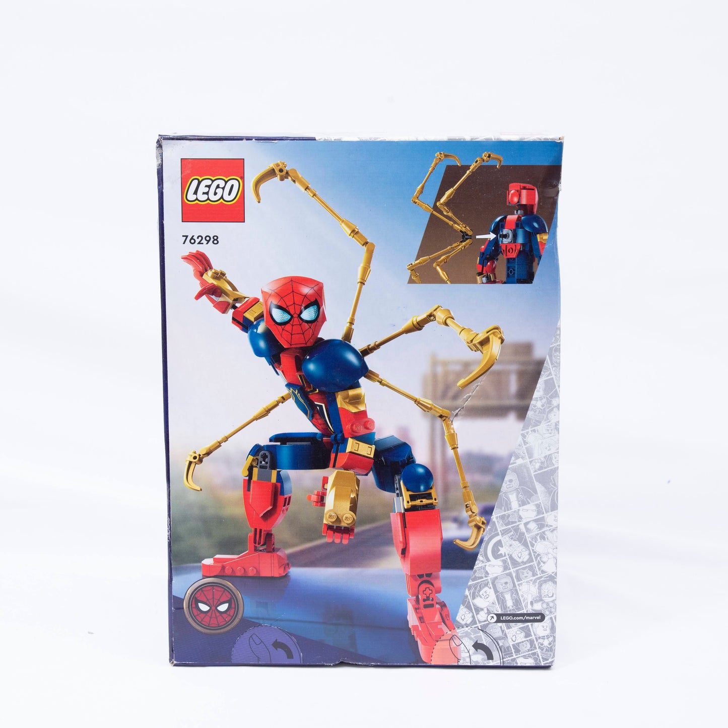 Lego Marvel Iron Spiderman Box Back