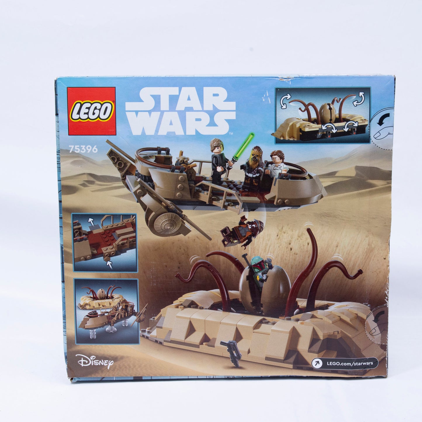 Lego Star Wars Desert Skiff and Sarlacc Pit Box Back