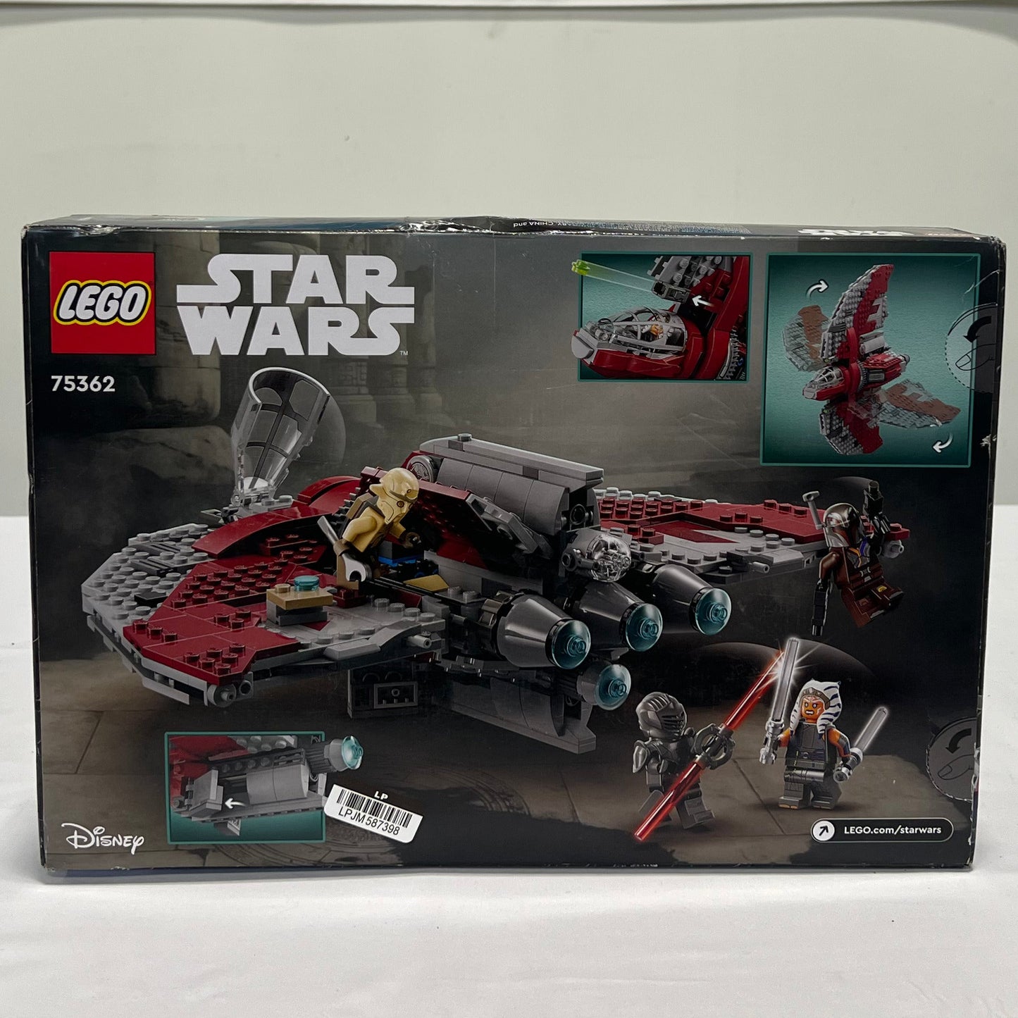Lego Star Wars Ashoka Tano Jedi Shuttle Box Back