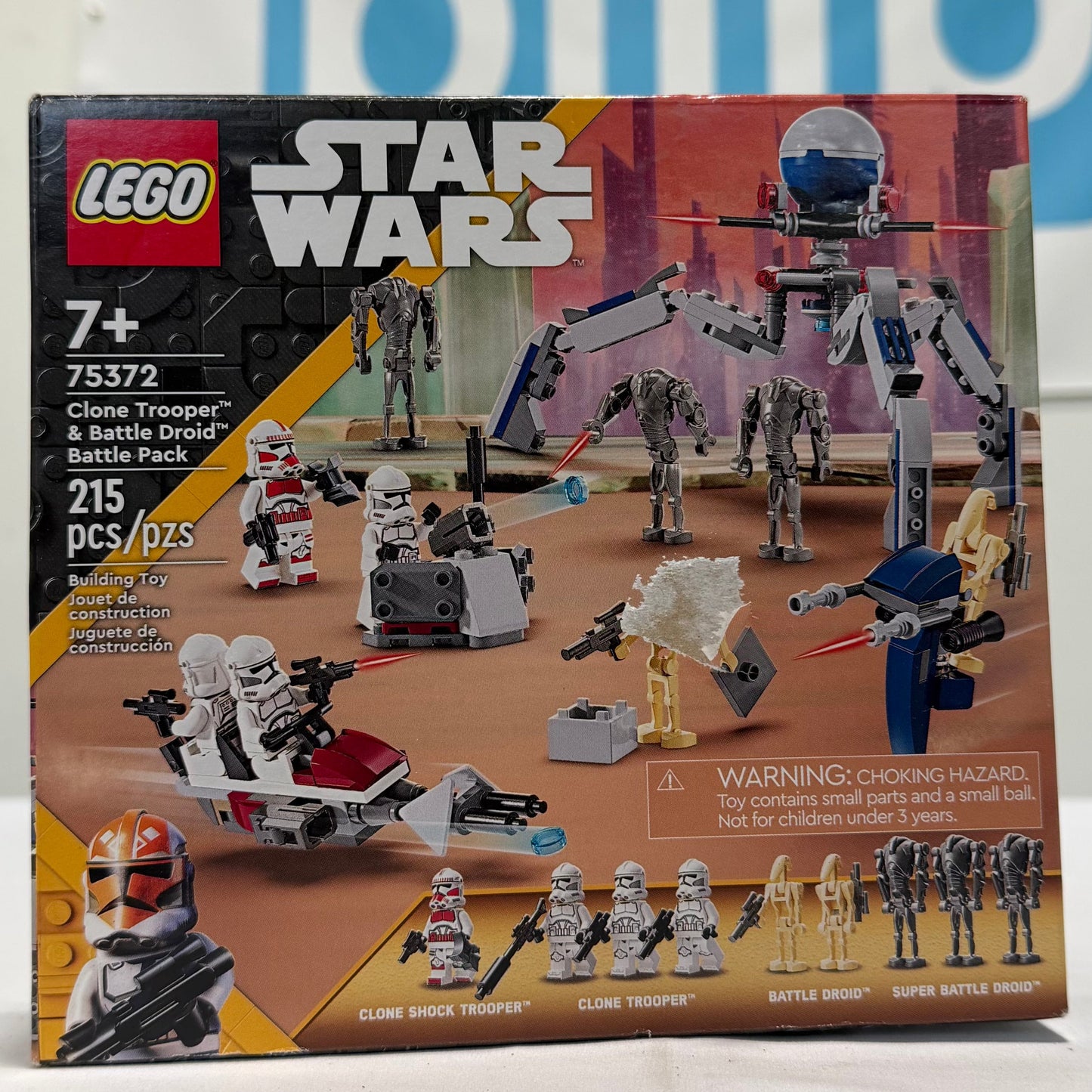 Lego Star Wars Clone Trooper Battle Droid Pack Box Back