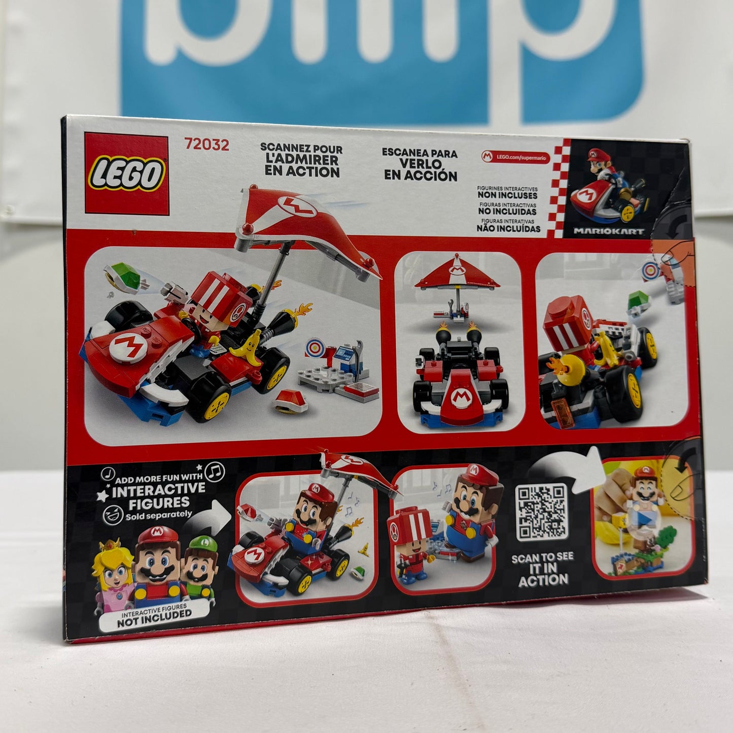 Lego Super Mario Kart Box Back