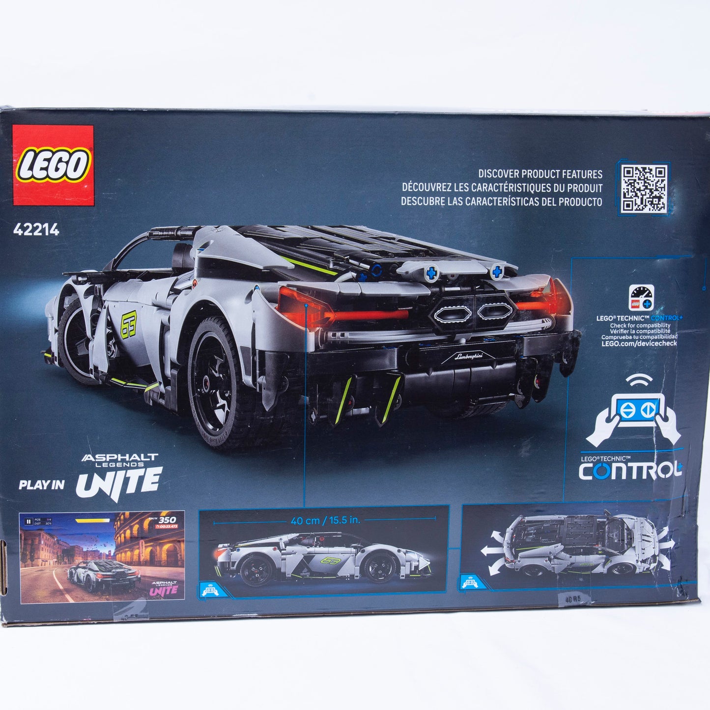 Lego Technic Lamborghini Box Back