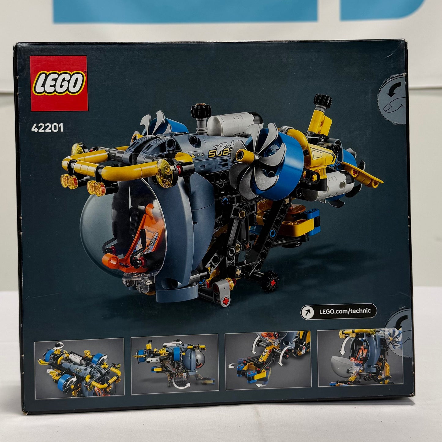 Lego Technic Submarine Box Back