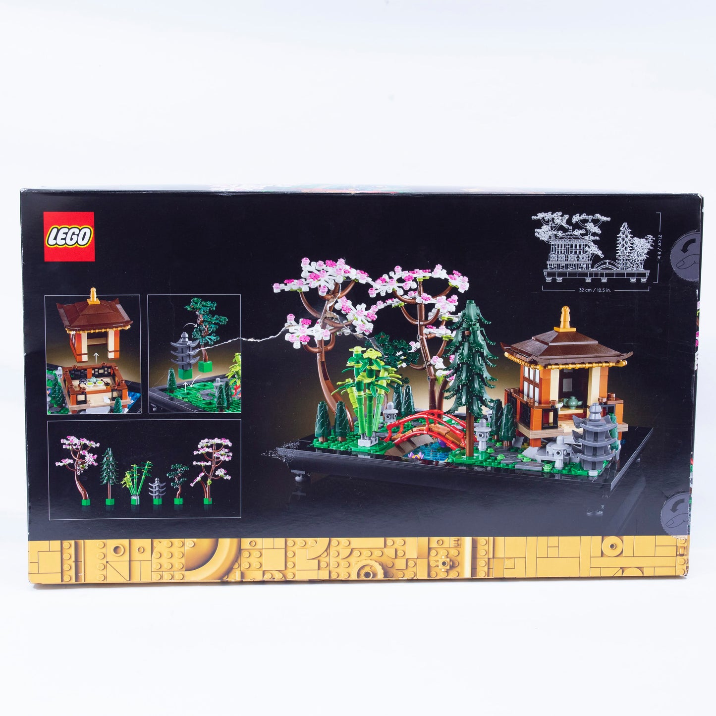 Lego Icons Tranquil Garden Box Back