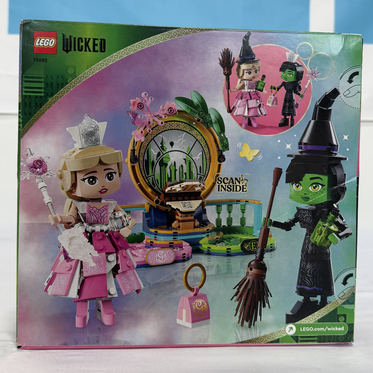 Lego Wicked Elphaba and Glinda Box Back