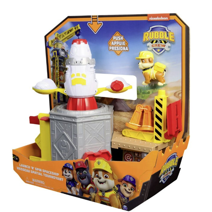Rubble & Crew Launch n Spin Spaceship Box