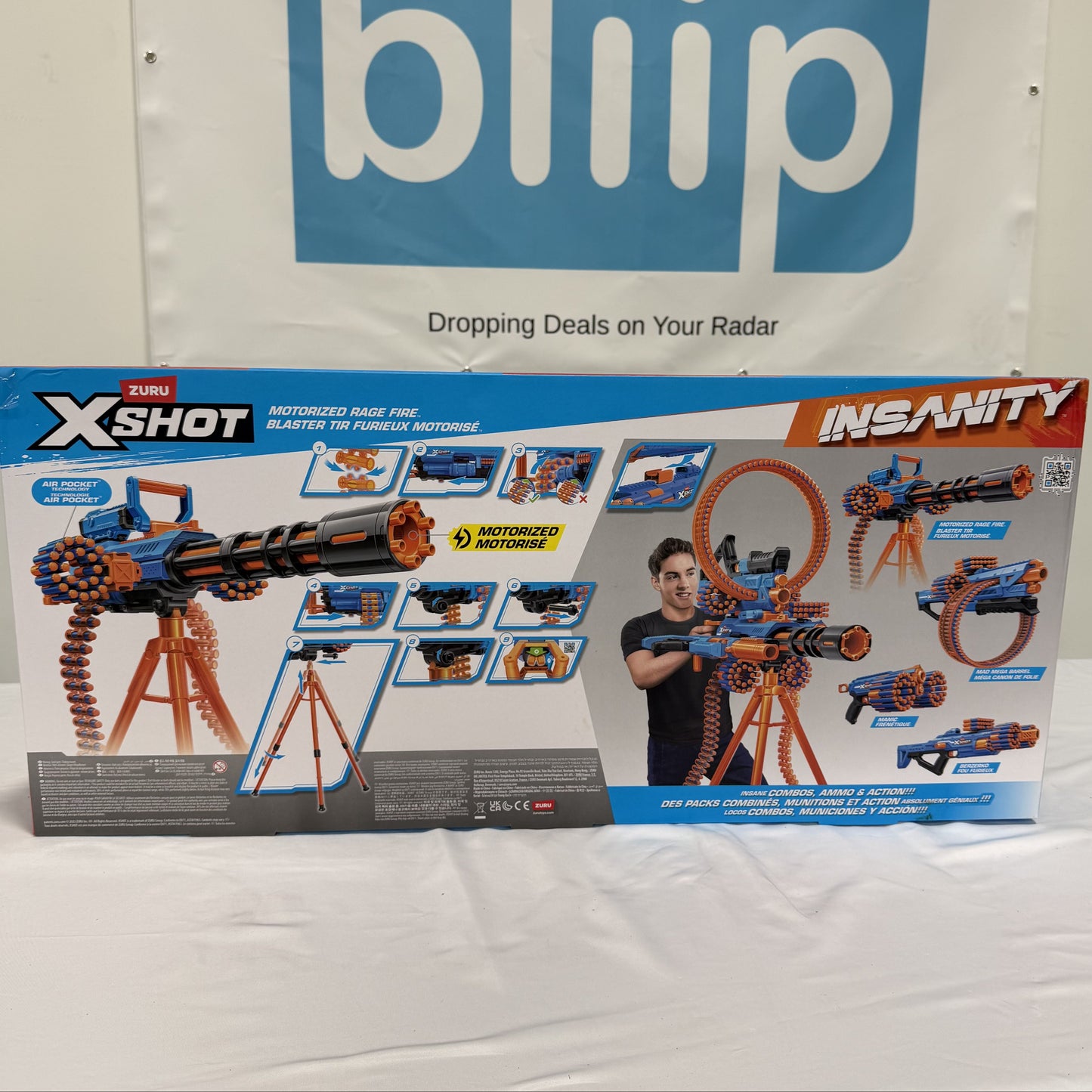 X-Shot Insanity Motorized Rage Fire Box Back