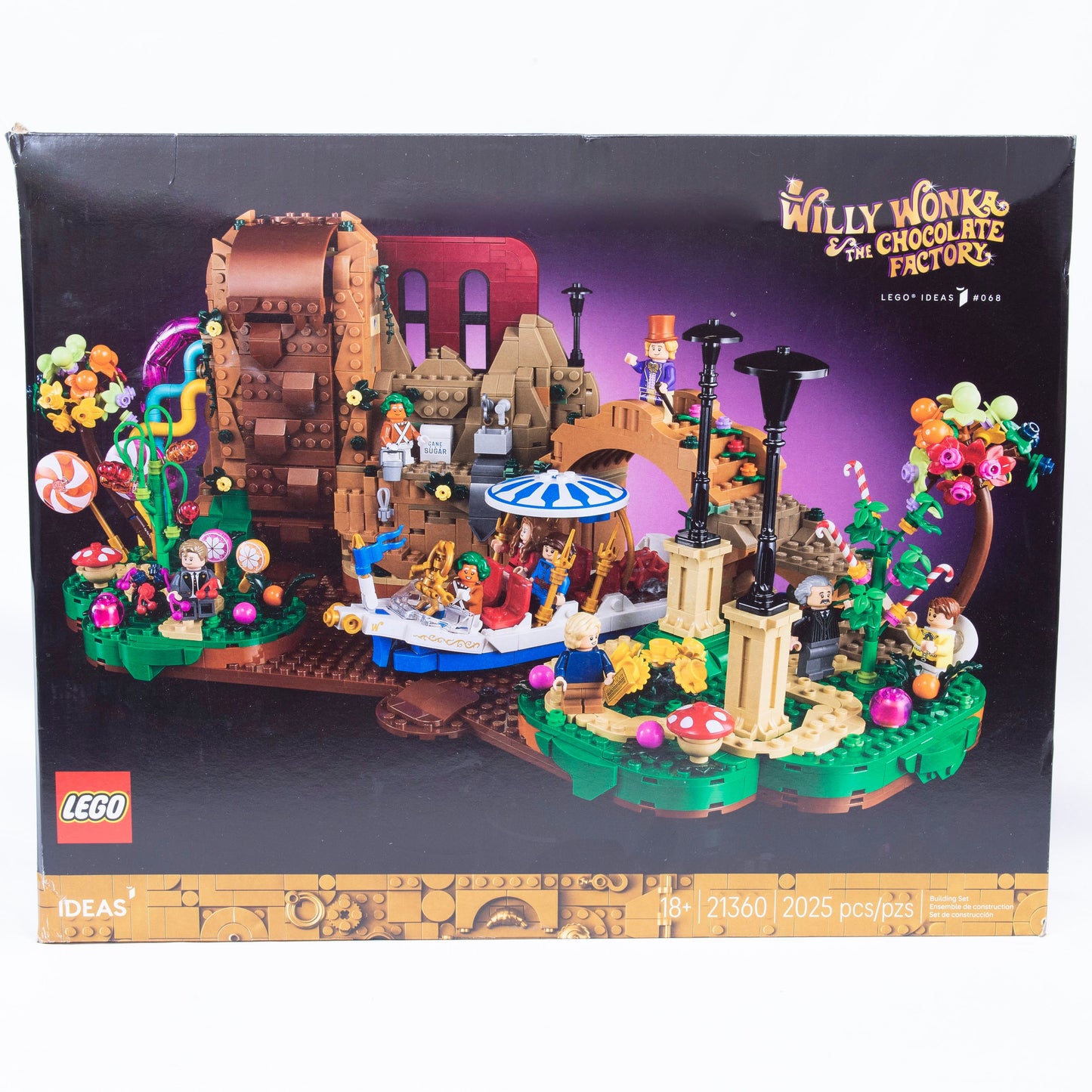 Lego Ideas Willy Wonka & Chocolate Factory Box Front