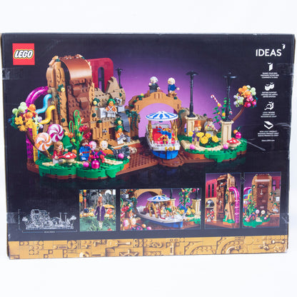 Lego Ideas Willy Wonka & Chocolate Factory Box back