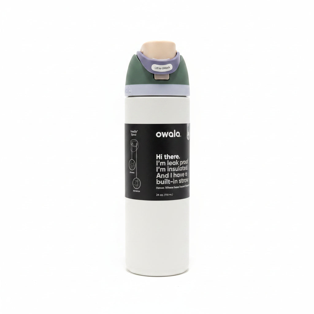 Owala 24oz Water Bottle Green/Purple
