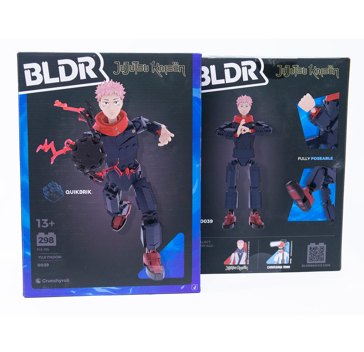 Yuji Box BLDR Jujutsu Kaisen Yuji Itadori Buildable Action Figure Construction ...