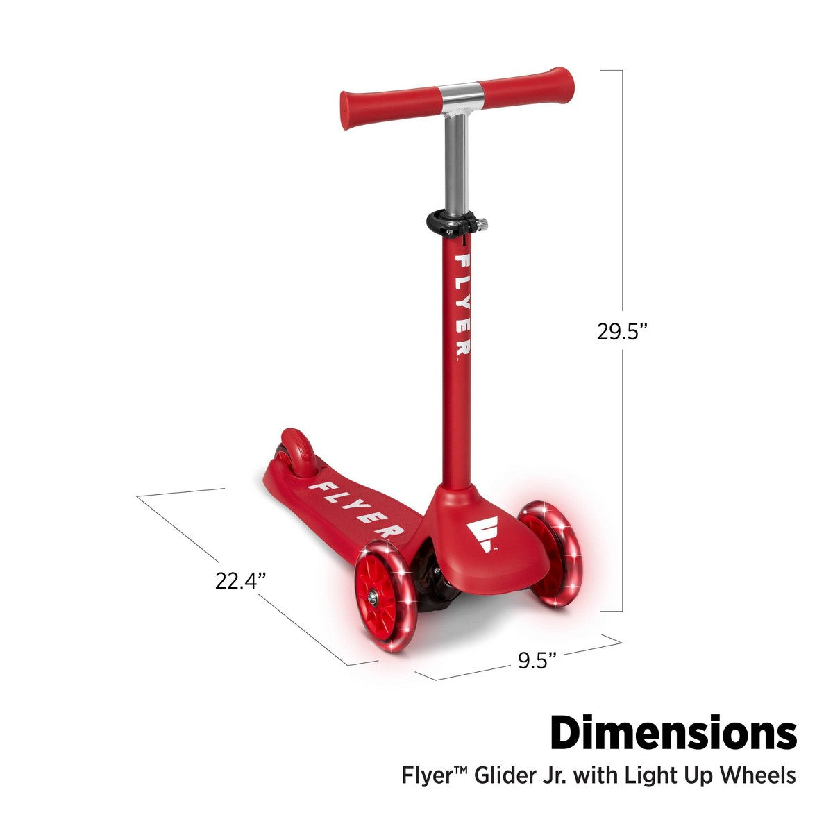 Radio Flyer Glider Junior Dimensions