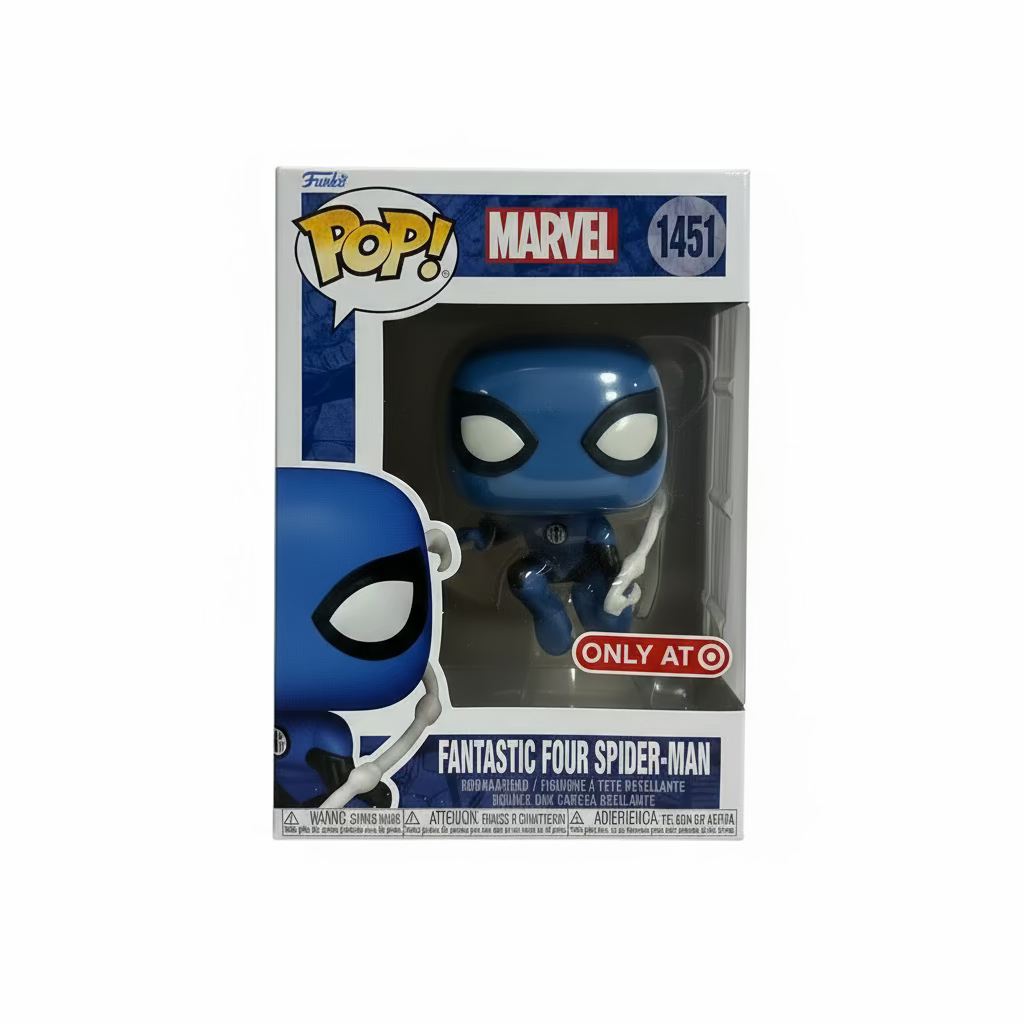 Front of box Fantastic Four spiderman