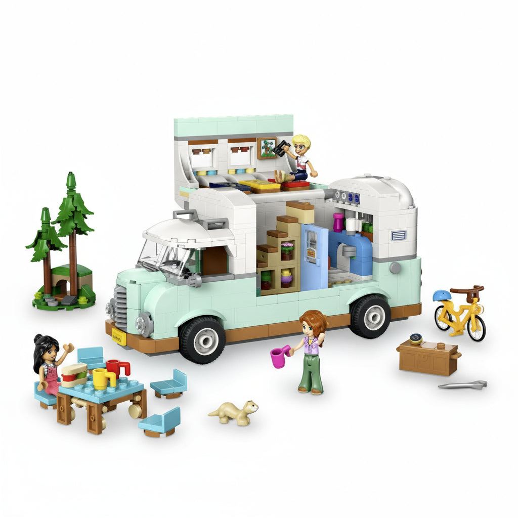 Lego friends camper and people