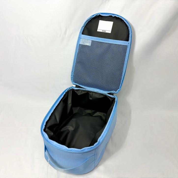 All in Motion Lunch Bag Blue Inside