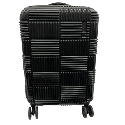 American Tourist Checkered Suitcase Black Front