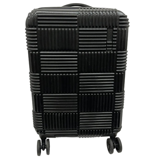 American Tourist Checkered Suitcase Black Front