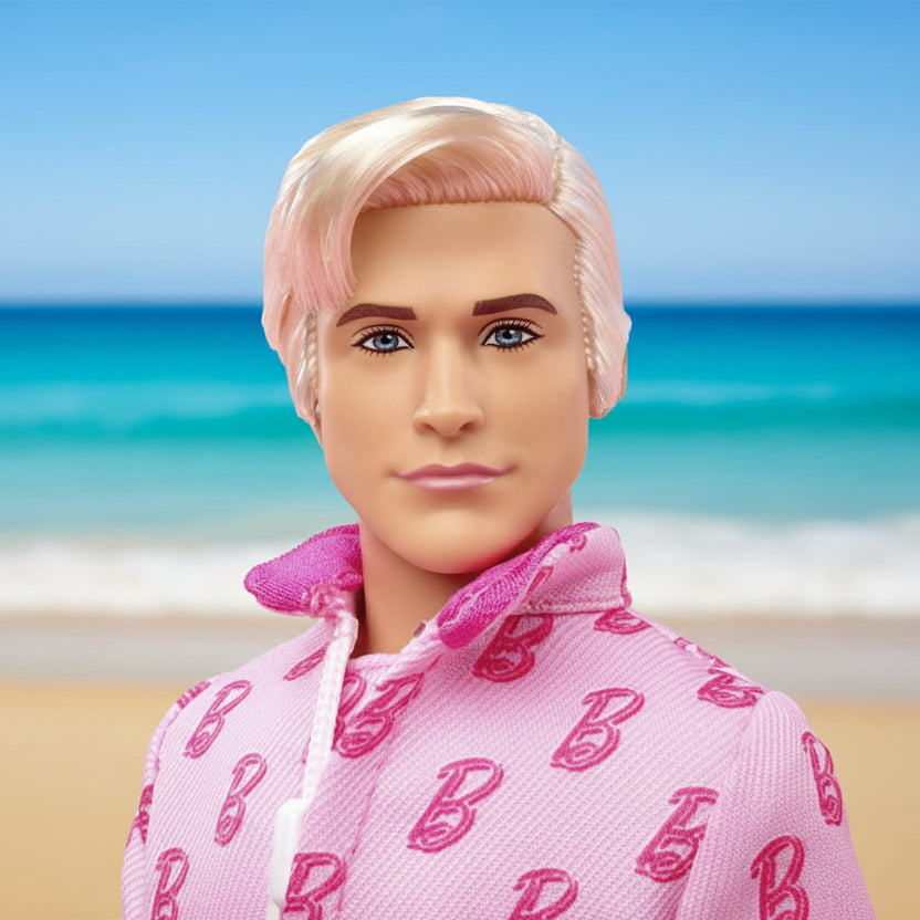 Barbie The Movie Ken Collectible Doll Close Up