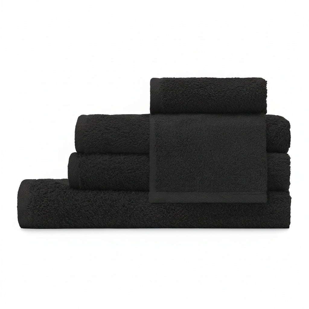 Bliip Box Bathroom Bundle Black Towel Sets