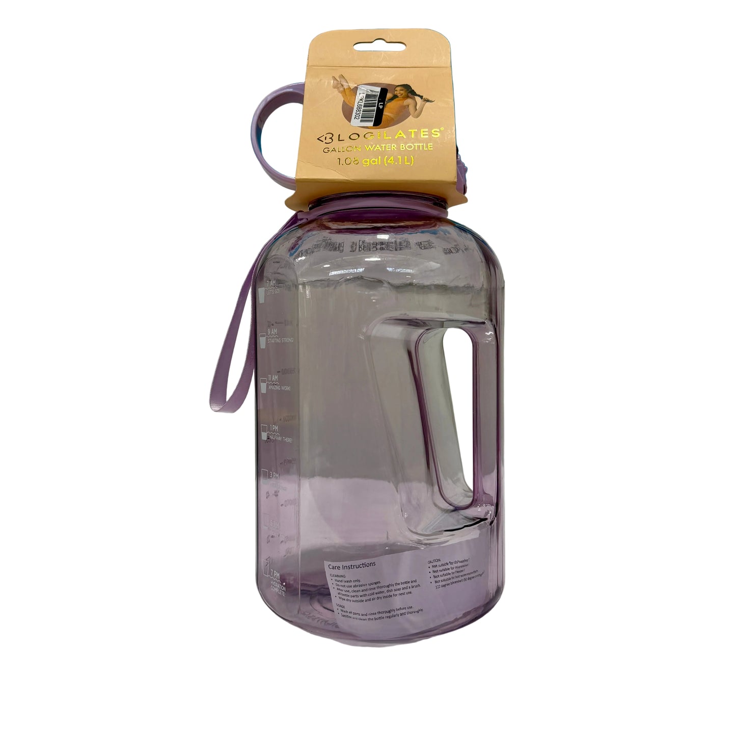 Blogilates Gallon Water Bottle Light Purple