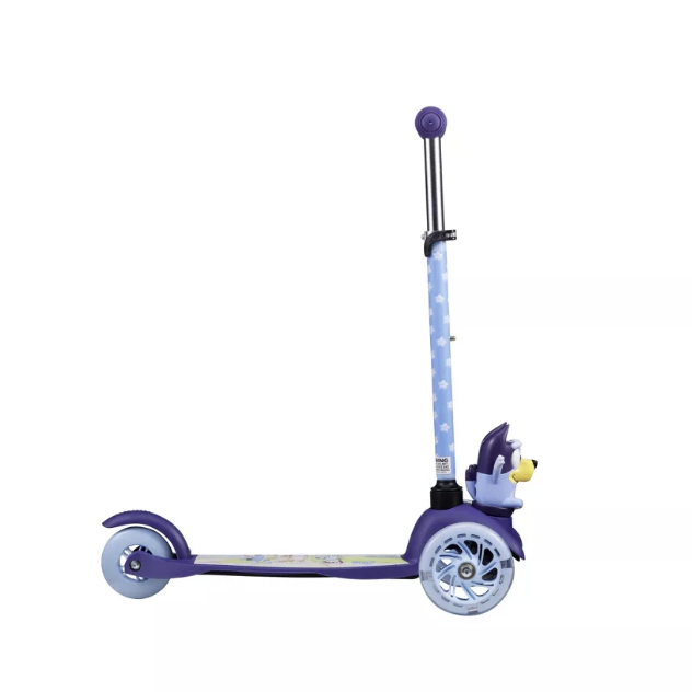 Bluey 3 Wheel Ride N Guide Scooter Side View