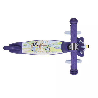 Bluey 3 Wheel Ride N Guide Scooter Top View