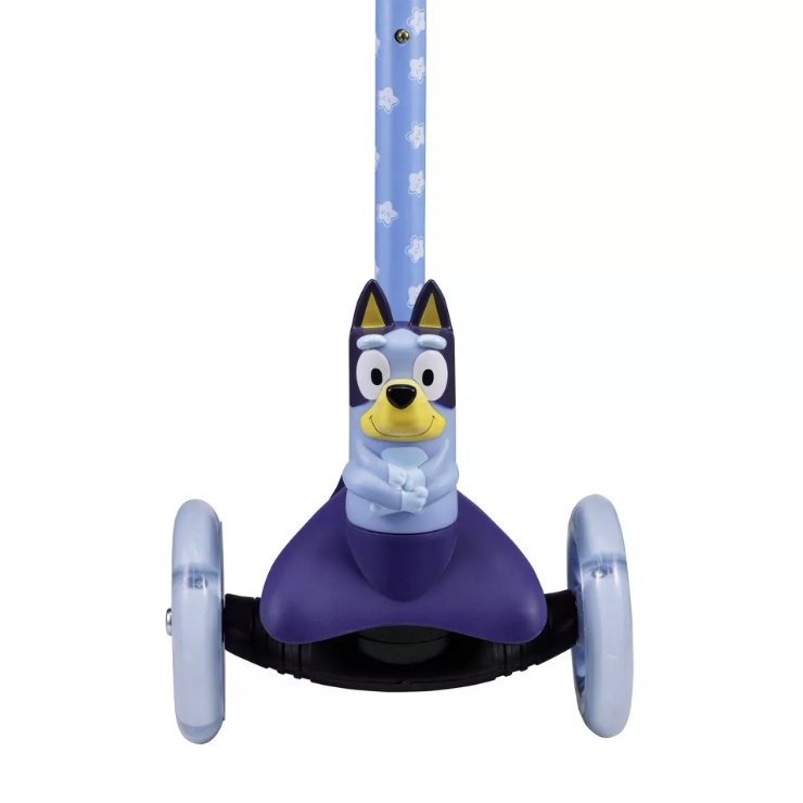 Bluey 3 Wheel Ride N Guide Scooter Front