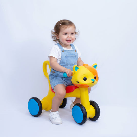 B. Toys Riding Buddy Cat Push Bike w/ Girl