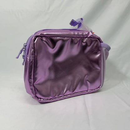 Cat & Jack Purple Glitter Lunch Bag Back