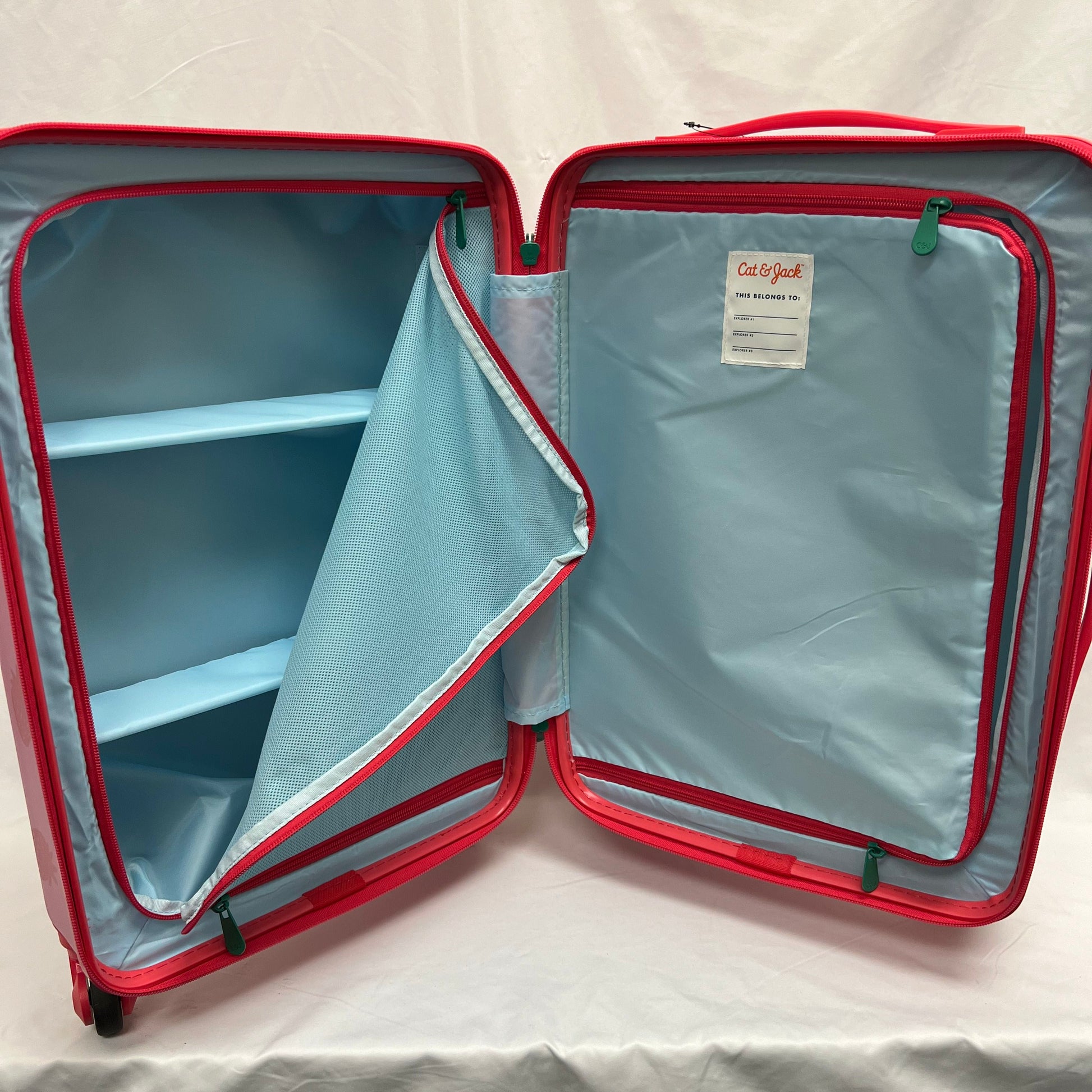 Cat  Jack Strawberry Suitcase Inside Unzipped