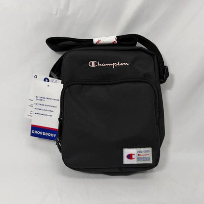 Champion Crossbody Bag Black/Pink Front