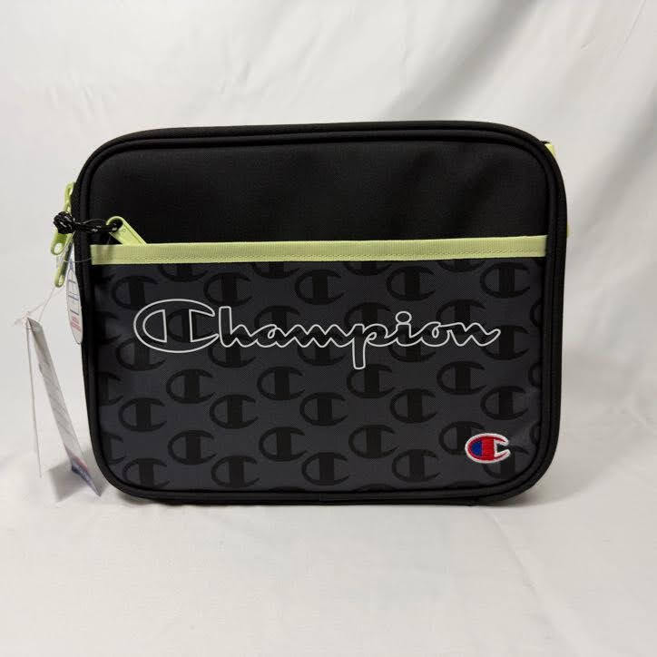 Champion Lunch Bag Black/Yellow Front