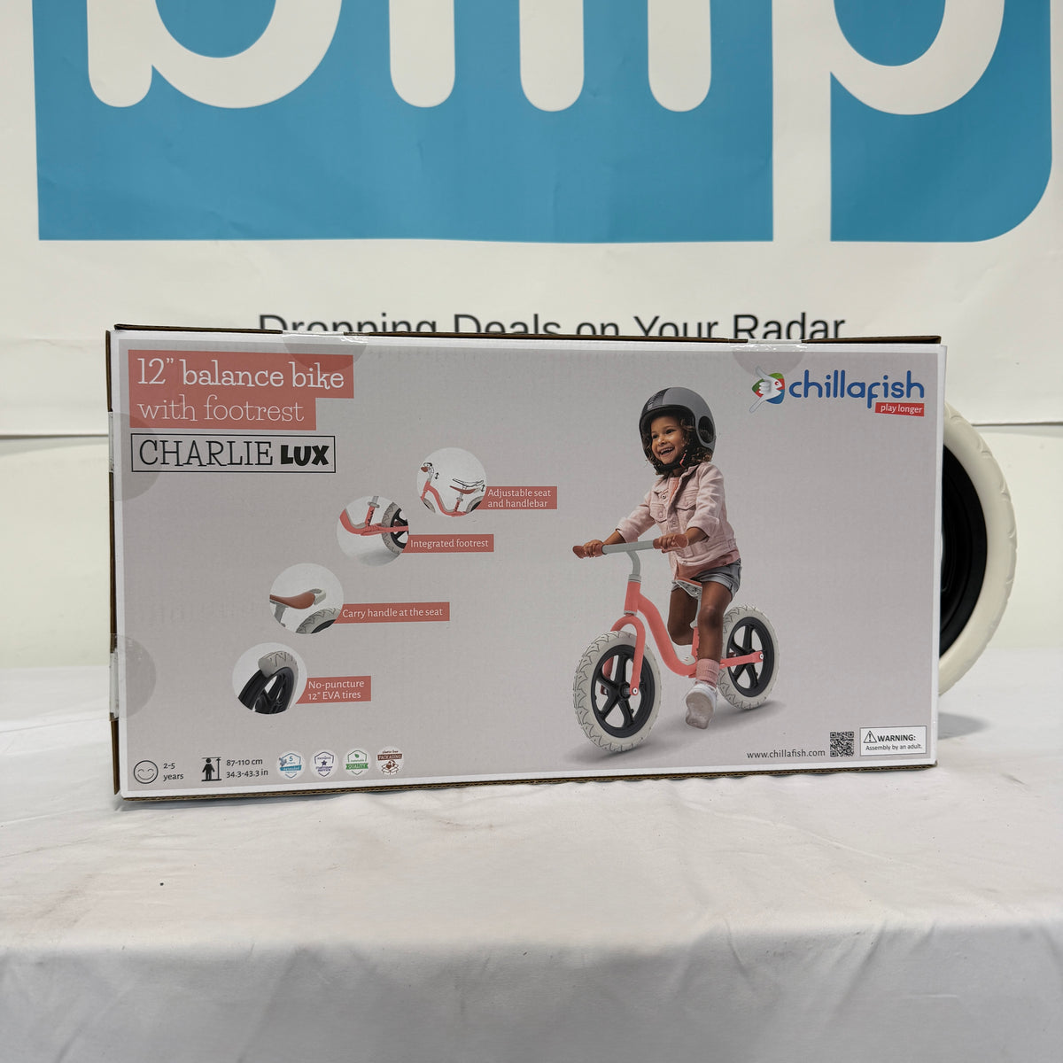 Chillafish Charlie Lux 12" Balance Bike Box