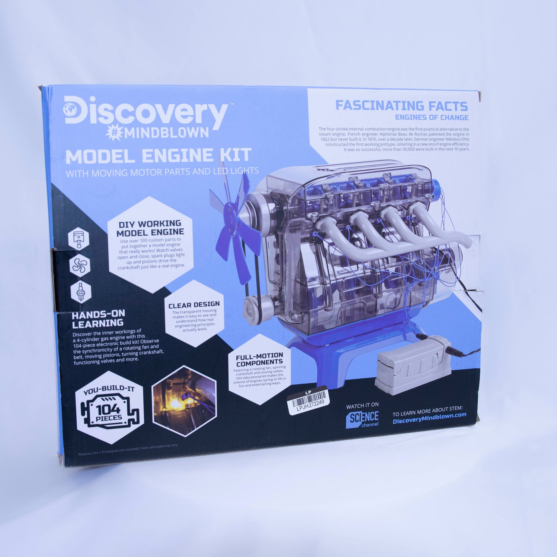 Discovery Kids Mindblown Model Engine Kit Box Back