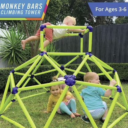 Eezy Peezy Indoor/Outdoor Climbing Dome Kids playing