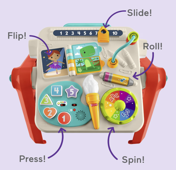 Fisher Price Laugh & Learn 4-in-1 Activity Table and Art Easel Play