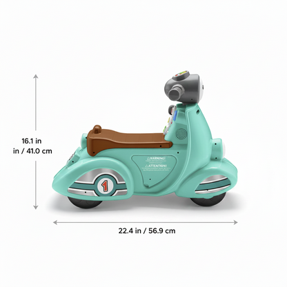 Fisher Price Laugh & Learn Smart Stages Cruise Along Scooter Dimensions