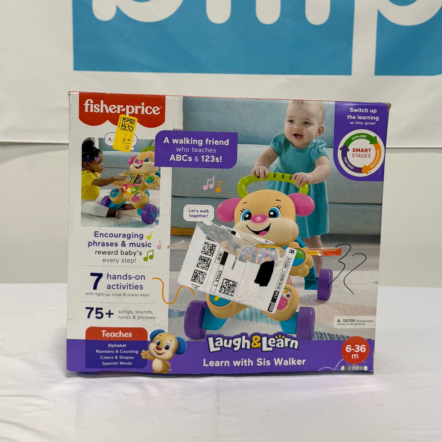 Fisher-Price Laugh & Learn Smart Stages Sis Walker Box Front