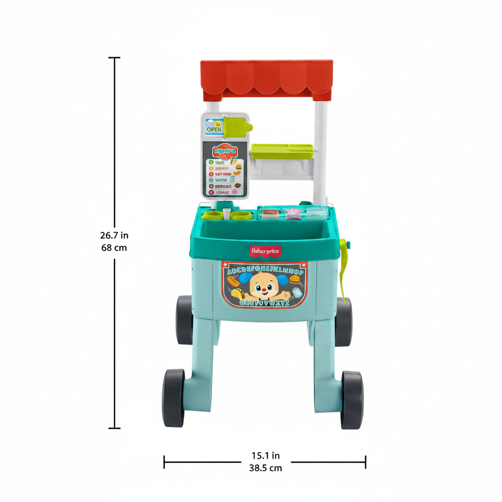 Fisher Price Laugh & Learn Snack Cart Dimensions