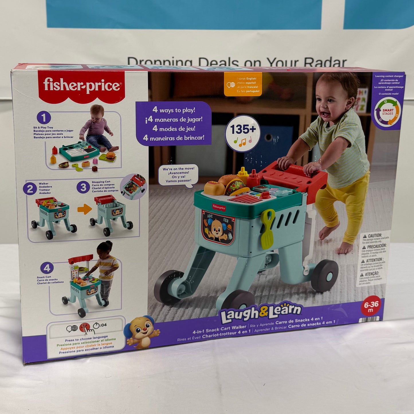 Fisher Price Laugh & Learn Snack Cart Box Front