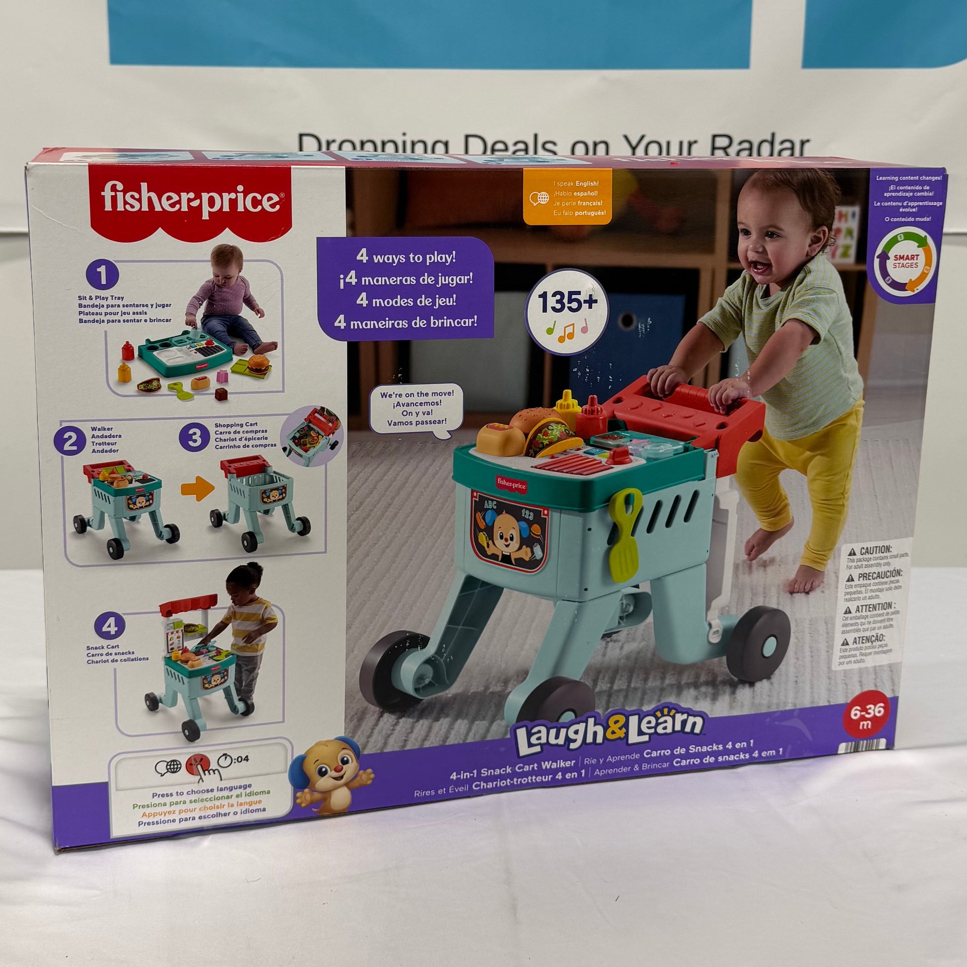 Fisher Price Laugh & Learn Snack Cart Box Front