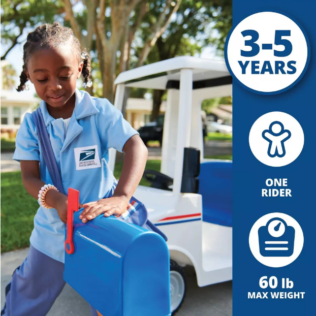 Flybar USPS Ride-On Truck Age Weight